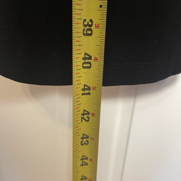 Vintage Y2K Connected Apparel Dress Women 14 Black Sleeveless Green Floral Drape - Picture 5 of 9